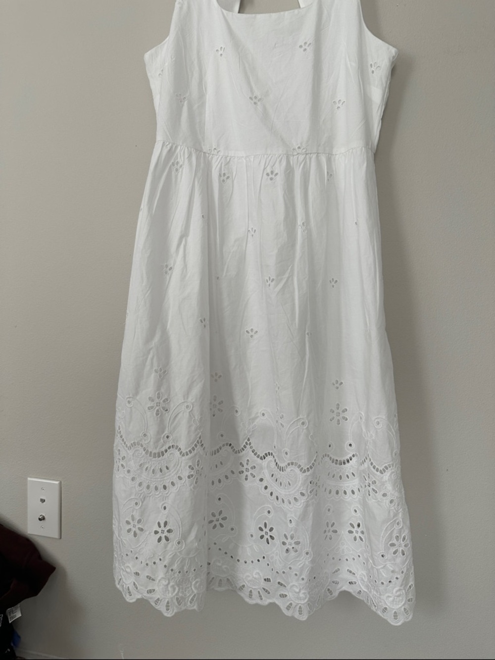 NWT Stunning Talbots White Eyelet Midi Dress - Picture 6 of 16